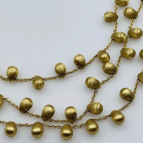 Marco Bicego 18K VINTAGE RARE TRIPLE-STRAND ELEGANT SIVIGLIA NECKLACE! - Picture 12 of 16